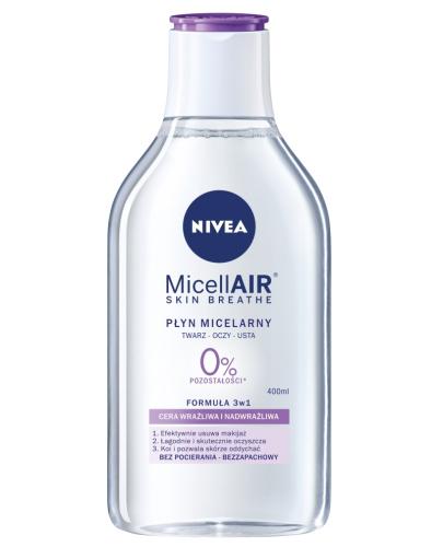 podgląd produktu Nivea MicellAir Skin Breathe pielęgnujący płyn micelarny do cery wrażliwej i nadwrażliwej 400 ml
