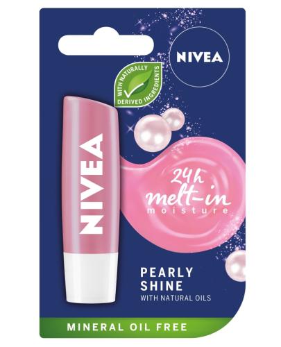 podgląd produktu Nivea Pearly Shine pielęgnująca pomadka do ust 4,8 g