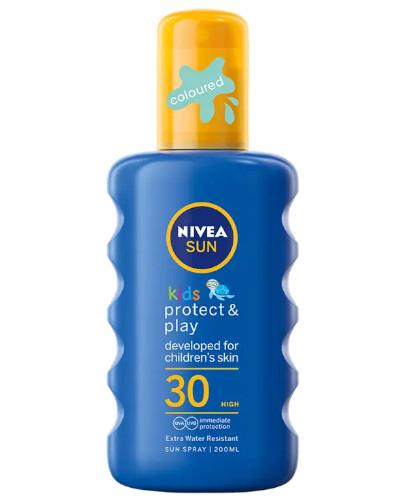 podgląd produktu Nivea Sun Kids nawilżający spray ochronny na słońce dla dzieci SPF 30 200 ml