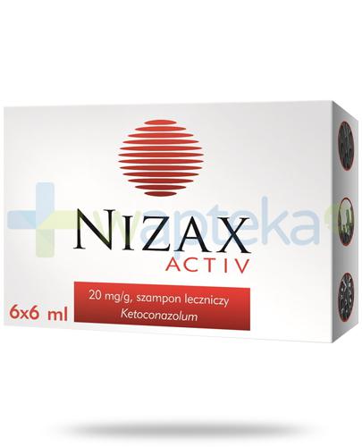 zdjęcie produktu Nizax Activ, Ketoconazolum 20mg/g, szampon 6x 6 ml