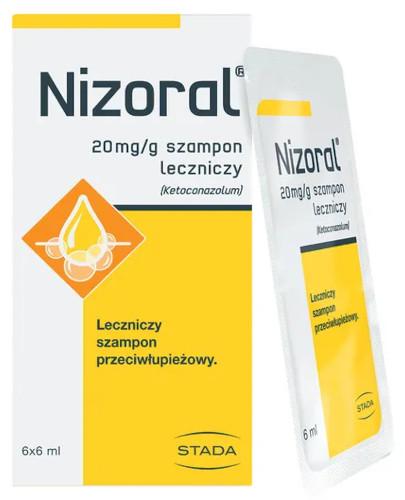 zdjęcie produktu Nizoral 20 mg/g szampon przeciwłupieżowy 6x 6 ml