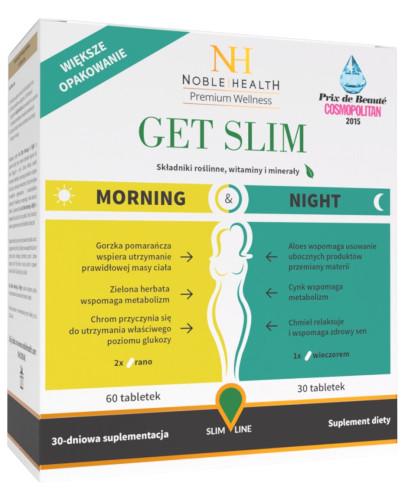 podgląd produktu Noble Health Get Slim Morning & Night 90 tabletek