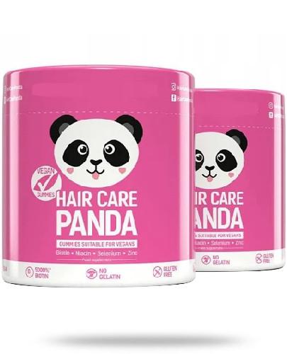 podgląd produktu Noble Health Hair Care Panda witaminy na włosy w żelkach 2 x 300 g [DWUPAK]