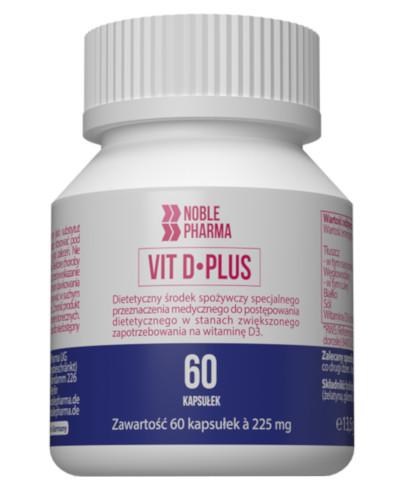 zdjęcie produktu Noble Pharma Vit D Plus witamina D 60 kapsułek