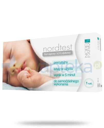 podgląd produktu Nordtest płytkowy test ciążowy hCG 1 sztuka