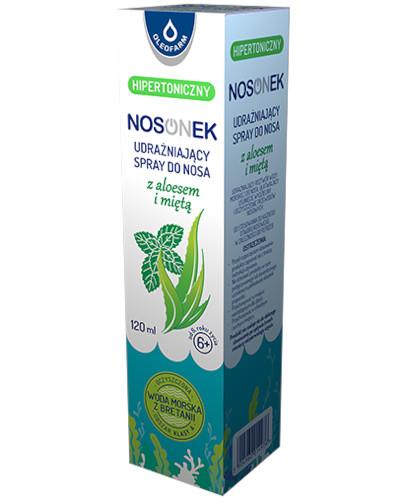 zdjęcie produktu Nosonek udrażniający spray do nosa z aloesem i miętą hipertoniczny 120 ml