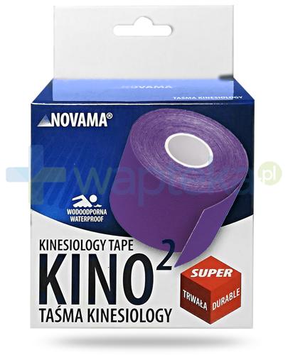 podgląd produktu Novama Kino2 taśma do kinesiotapingu 5cm x 5m kolor fioletowy 1 sztuka