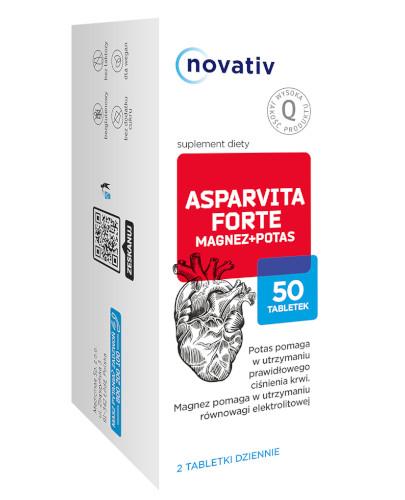 podgląd produktu Novativ Asparvita Forte Magnez + Potas 50 tabletek