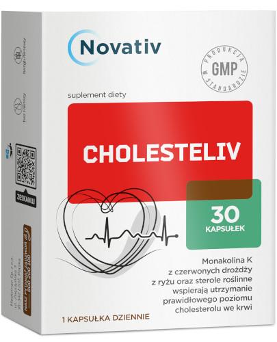 podgląd produktu Novativ cholesteliv 30 kapsułek