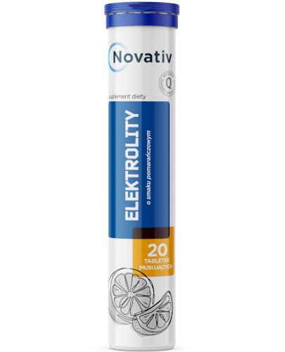 zdjęcie produktu Novativ elektrolity smak pomarańczowy 20 tabletek musujących