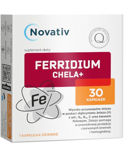 podgląd produktu Novativ ferridium chela+ 30 kapsułek