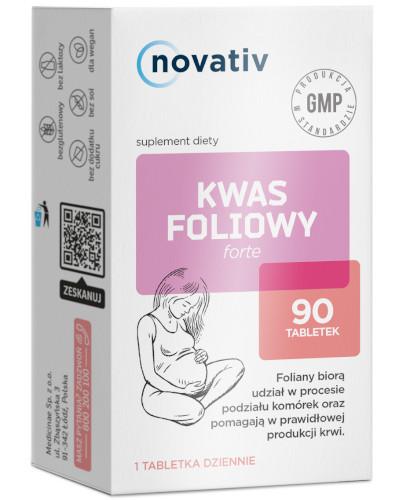 podgląd produktu Novativ kwas foliowy forte 90 tabletek