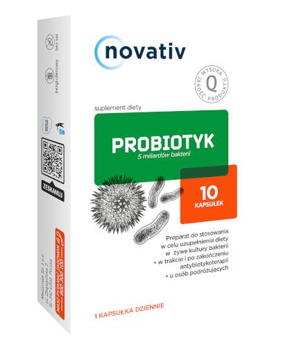 podgląd produktu Novativ Probiotyk 5 mld bakterii 10 kapsułek