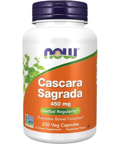 podgląd produktu NOW Foods Cascara Sagrada 450mg 250 kapsułek vege