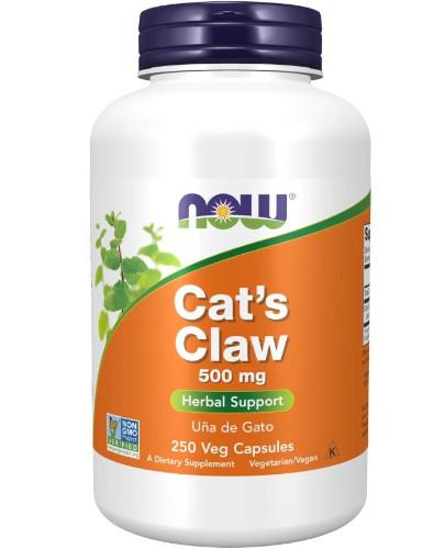 zdjęcie produktu NOW Foods Cat's Claw 500mg 250 kapsułek vege