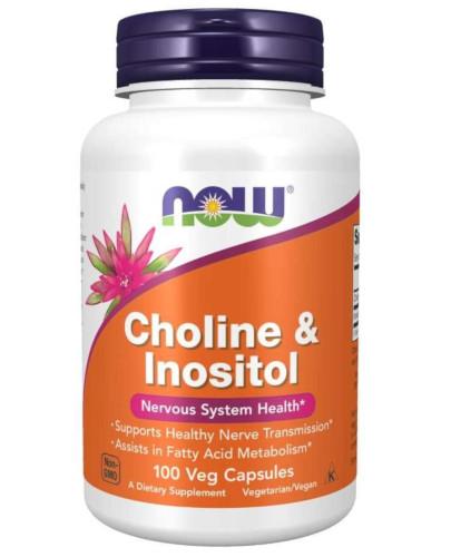 podgląd produktu NOW Foods Choline & Inositol 100 kapsułek