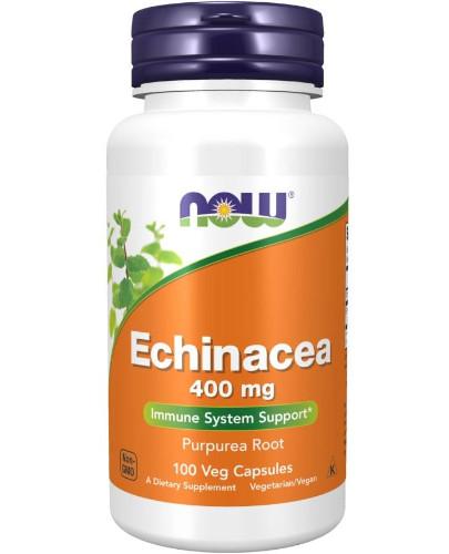 podgląd produktu NOW Foods Echinacea 400mg 100 kapsułek vege