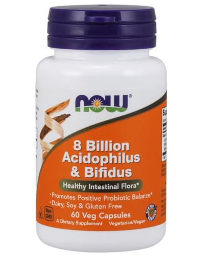 podgląd produktu NOW Foods 8 Billion Acidophilus & Bifidus 60 kapsułek