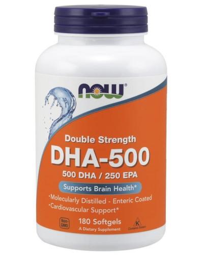 podgląd produktu NOW Foods DHA 500 mg 180 kapsułek