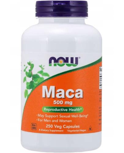 podgląd produktu NOW Foods Maca 500 mg 250 kapsułek