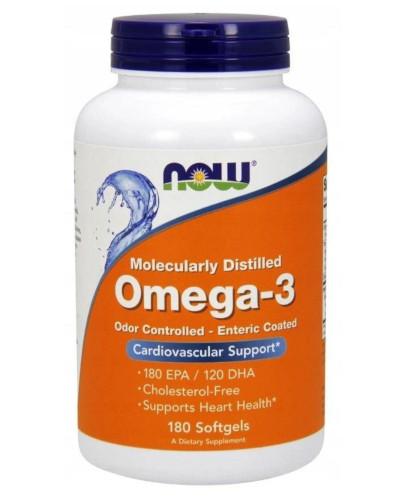 podgląd produktu NOW Foods Omega-3 1000 mg 180 miękkich kapsułek