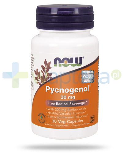 podgląd produktu NOW Foods Pycnogenol® wyciąg z kory sosny śródziemnomorskiej 30mg 30 kapsułek