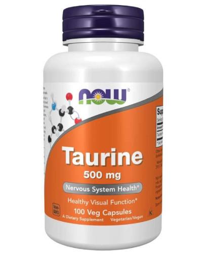 zdjęcie produktu NOW Foods Taurine 500 mg (tauryna) 100 kapsułek