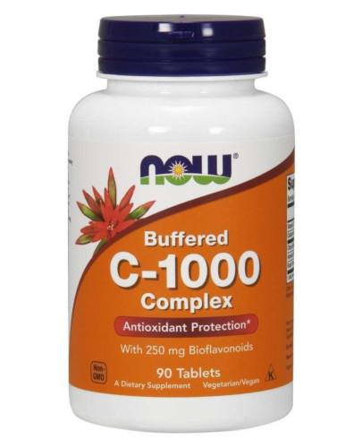 podgląd produktu NOW Foods Witamina C-1000 Complex Buffered 90 tabletek