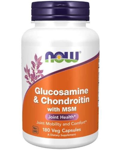 zdjęcie produktu NOW Foods Glucosamine & Chondroitin MSM 180 kapsułek