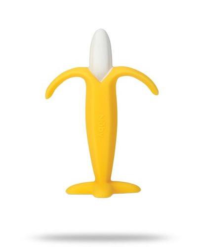 podgląd produktu Nuby gryzak silikonowy banan 3m+ 1 sztuka
