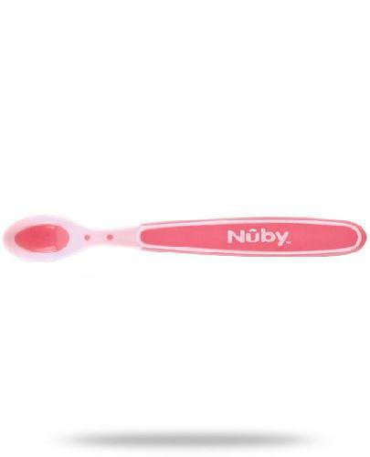 podgląd produktu Nuby Hot Safe 3m+ łyżeczki różowa 3 sztuki