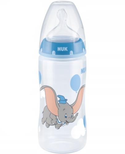 podgląd produktu NUK First Choice+ butelka ze wskaźnikiem temperatury Disney Classics Dumbo smoczek rozmiar M niebieska 300 ml [741998]