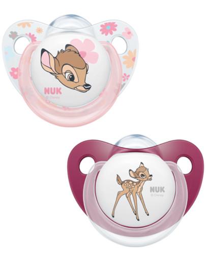 zdjęcie produktu NUK Trendline Disney Classics Bambi smoczek silikonowy uspokajający 6-18m 2 sztuki [736570]