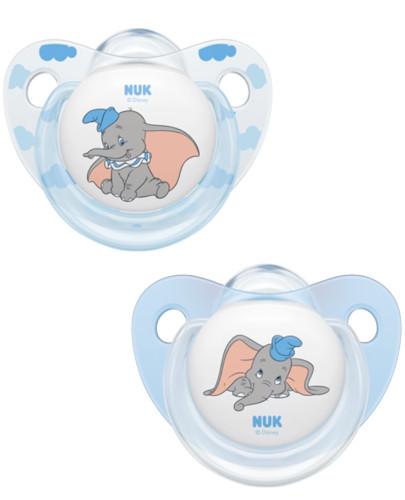 podgląd produktu NUK Trendline Disney Classics Dumbo smoczek silikonowy uspokajający 6-18m 2 sztuki [736571]