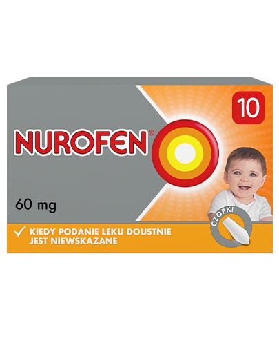 podgląd produktu Nurofen 60mg dla dzieci 10 czopków