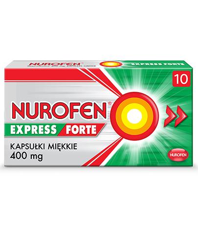 podgląd produktu Nurofen Express Forte 400mg 10 kapsułek miękkich