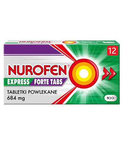 podgląd produktu Nurofen Express Forte Tabs 400mg 12 tabletek powlekanych