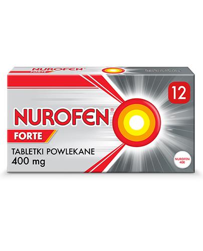 podgląd produktu Nurofen Forte 400mg 12 tabletek powlekanych