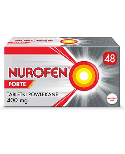 podgląd produktu Nurofen Forte 400mg 48 tabletek powlekanych