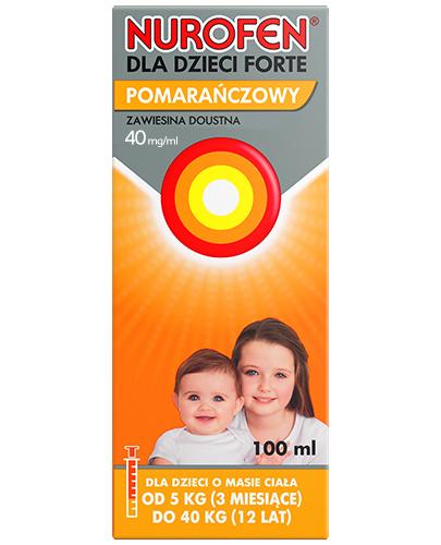 zdjęcie produktu Nurofen dla dzieci Forte 40mg/ml zawiesina o smaku pomarańczowym 100 ml