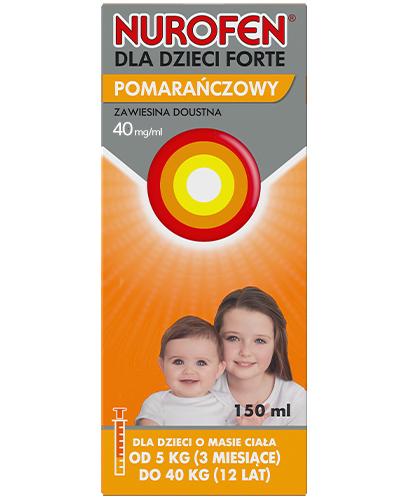 podgląd produktu Nurofen dla dzieci Forte 40mg/ml zawiesina o smaku pomarańczowym 150 ml