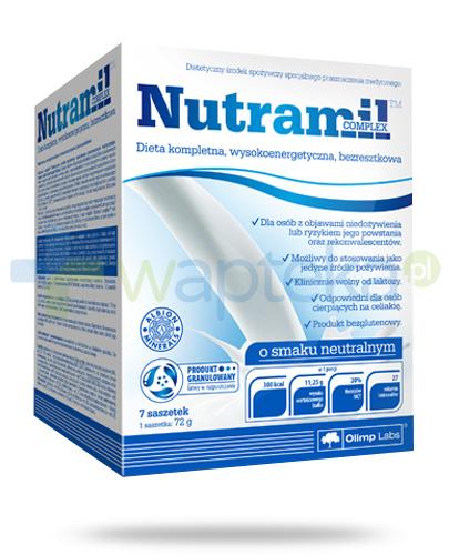 podgląd produktu Nutramil Complex preparat odżywczy o smaku neutralnym 7 saszetek
