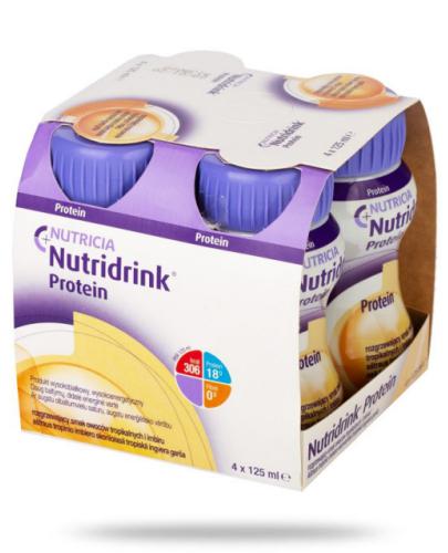 podgląd produktu Nutridrink Protein smak owoców tropikalnych i imbiru 4x 125 ml