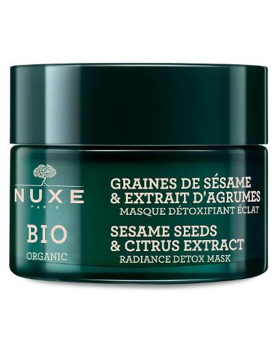 podgląd produktu Nuxe Bio rozświetlająca maska detoksykująca ekstrakt z cytrusów i ziaren sezamu 50 ml