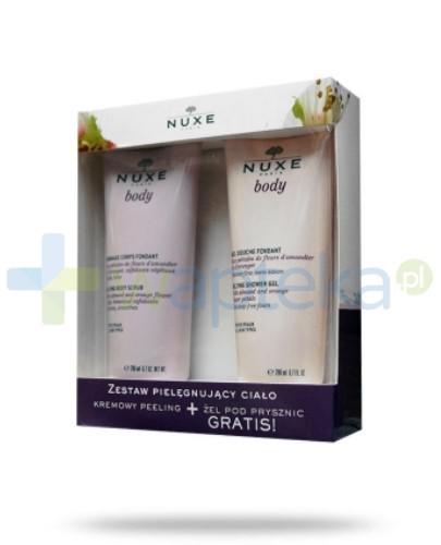 podgląd produktu Nuxe Body pielęgnujący ciało kremowy peeling pod prysznic 200ml + kremowy żel pod prysznic 200ml [ZESTAW]