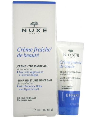 podgląd produktu Nuxe Creme Fraiche de Beaute krem nawilżający do skóry normalnej 30 ml + 15 ml