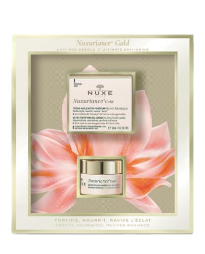 podgląd produktu Nuxe Nuxuriance Gold ultraodżywczy olejkowy krem do twarzy 50 ml + Rozświetlający balsam pod oczy 15 ml [ZESTAW]