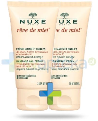 podgląd produktu Nuxe Reve de Miel Creme Mains Krem do rąk i paznokci 2x 50 ml