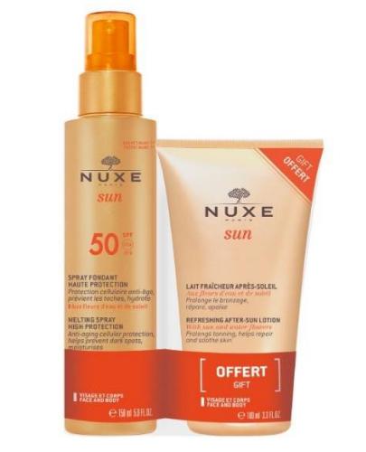podgląd produktu Nuxe Sun Mleczko do opalania wysoka ochrona SPF50 150 ml + Orzeźwiający balsam po opalaniu 100 ml [ZESTAW]