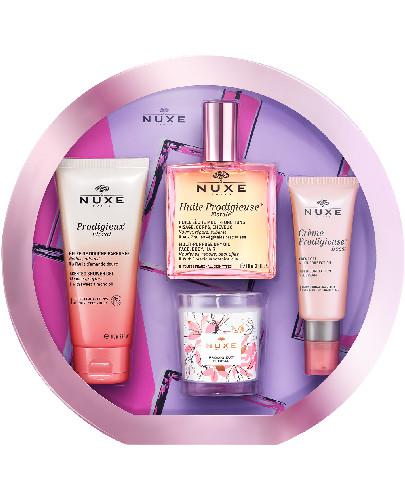 podgląd produktu Nuxe zestaw z suchym olejkiem Huile Prodigieuse Florale 3 produkty + świeca zapachowa [ZESTAW]